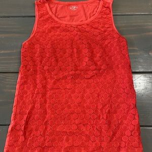 Fun Redish-Orange Sleeveless Top